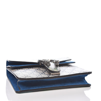 Gucci GG Supreme Monogram Blooms Mini Dionysus Shoulder Bag Beige Navy Vintage Blue 3 of 10