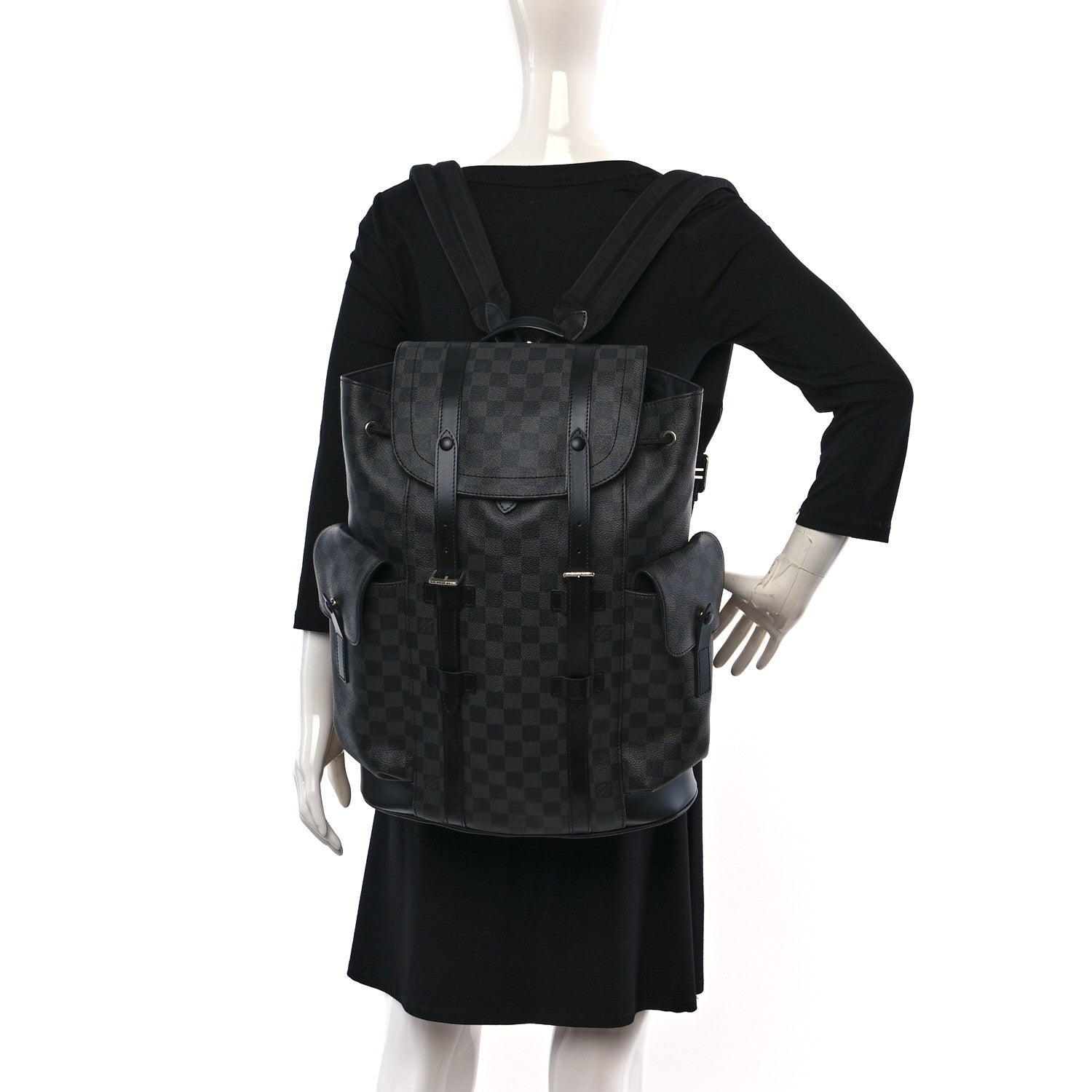 Louis Vuitton Damier Graphite Christopher PM Backpack 2 of 8