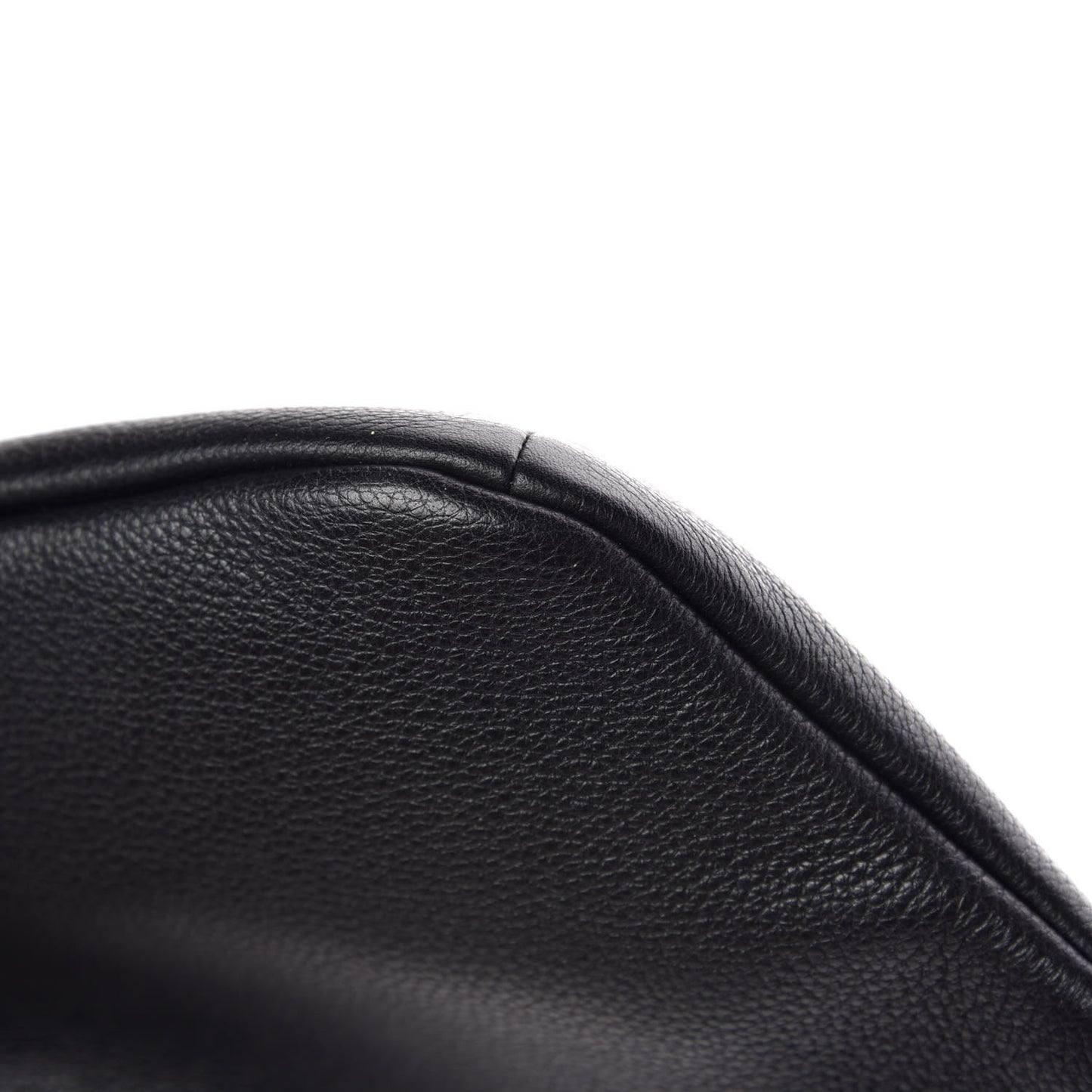 Grained Calfskin Small Logo Belt Bag Black