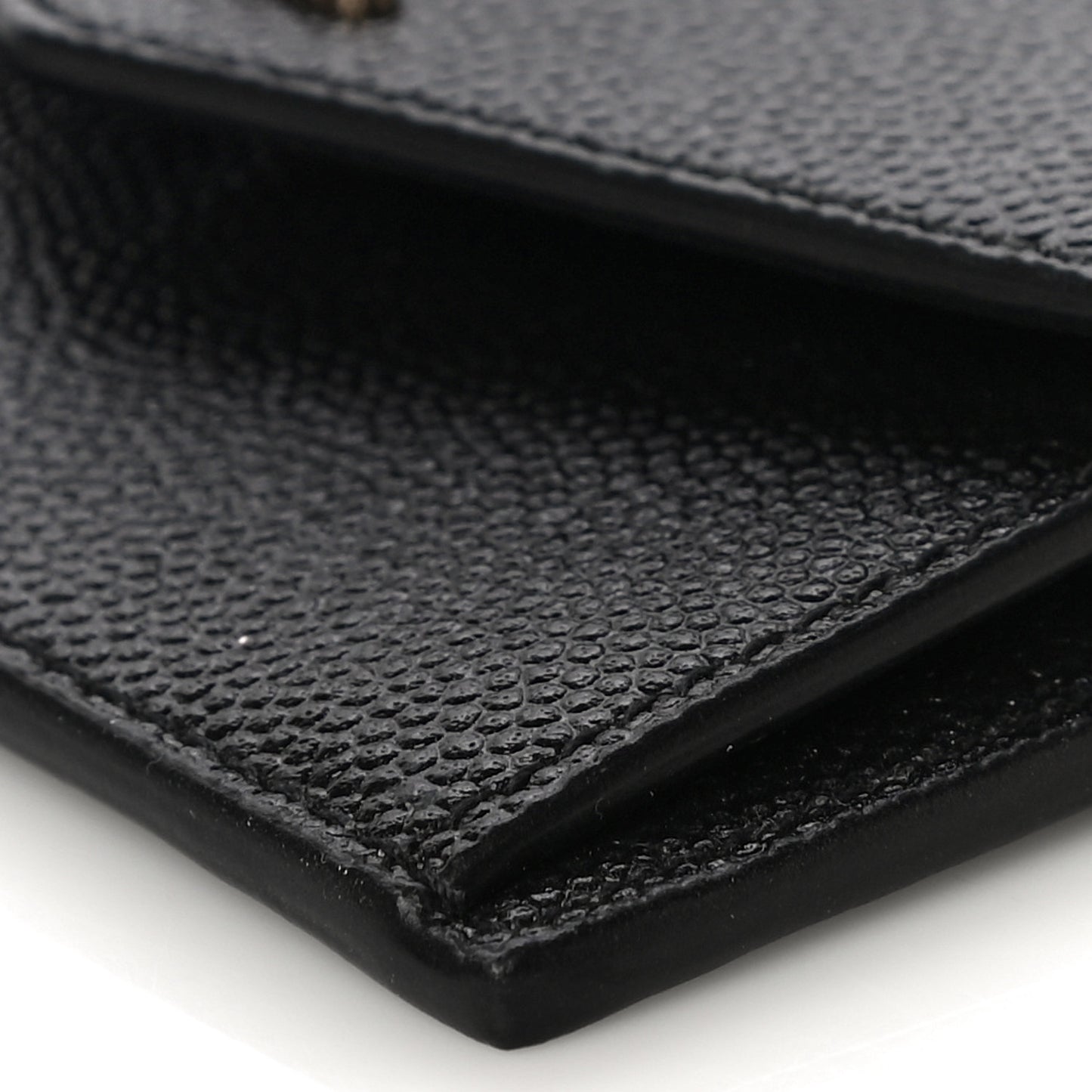 Grain De Poudre Uptown Monogram Card Case Black