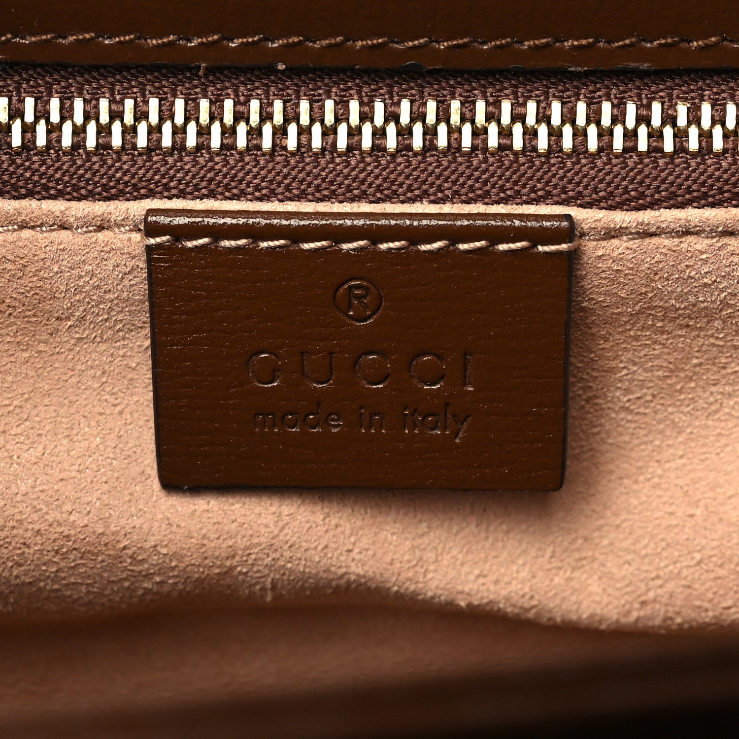 Gucci GG Supreme Monogram Horsebit 1955 Shoulder Bag Beige Brown Sugar 6 of 6