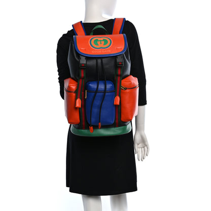 Gucci Grained Calfskin Good Game Interlocking G Backpack Multicolor 2 of 12