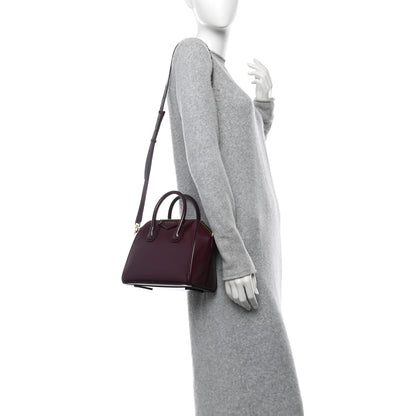 Givenchy Shiny Lord Calfskin Mini Antigona  Oxblood Red 2 of 10
