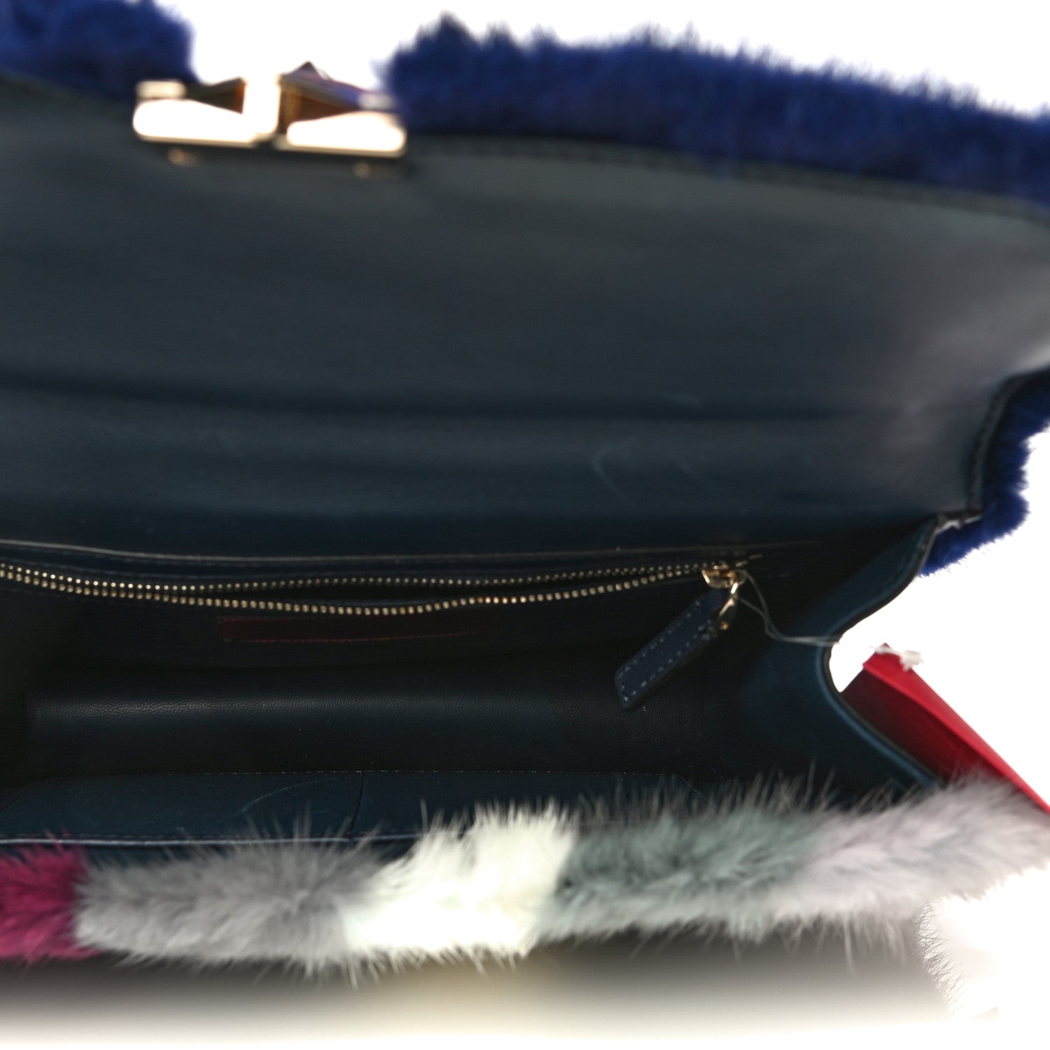 Valentino Garavani Mink Fur Medium Glam Lock Rockstud Flap Multicolor 6 of 18