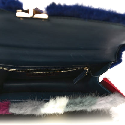 Valentino Garavani Mink Fur Medium Glam Lock Rockstud Flap Multicolor 6 of 18