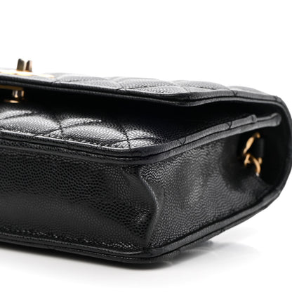 Chanel Caviar Quilted Twist Your Buttons Wallet On Chain WOC Black 9 of 9