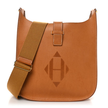 Hermes Vache Naturelle Grainee Evelyne 29 PM Natural Sable 1 of 10