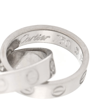 Cartier 18K White Gold Interlocking LOVE Bracelet 4 of 5