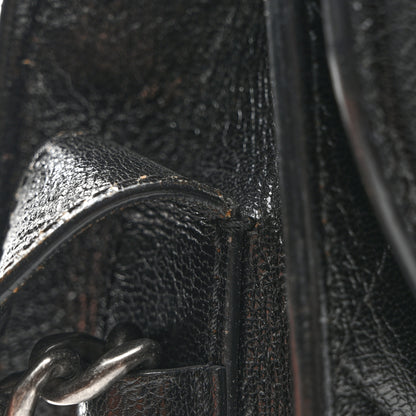 Chanel Shiny Goatskin Quilted Small Double Chained Messenger Flap Black 13 of 13