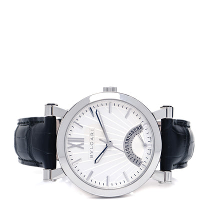 Bulgari Stainless Steel Alligator 42mm Sotirio Retrograde Date Automatic Watch 2 of 4