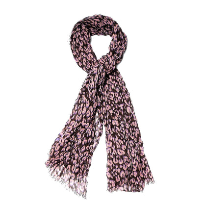 Louis Vuitton Cashmere Silk Leopard Etole Stole Mauve 1 of 5