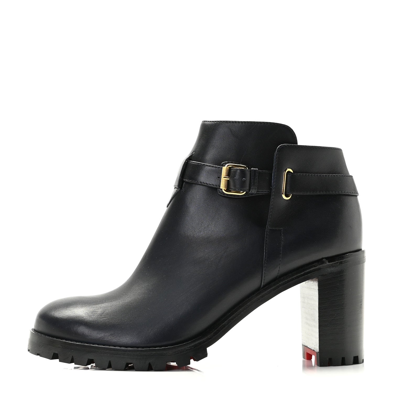 Christian Louboutin Calfskin Communa 70 Ankle Boots 39 Black 1 of 12
