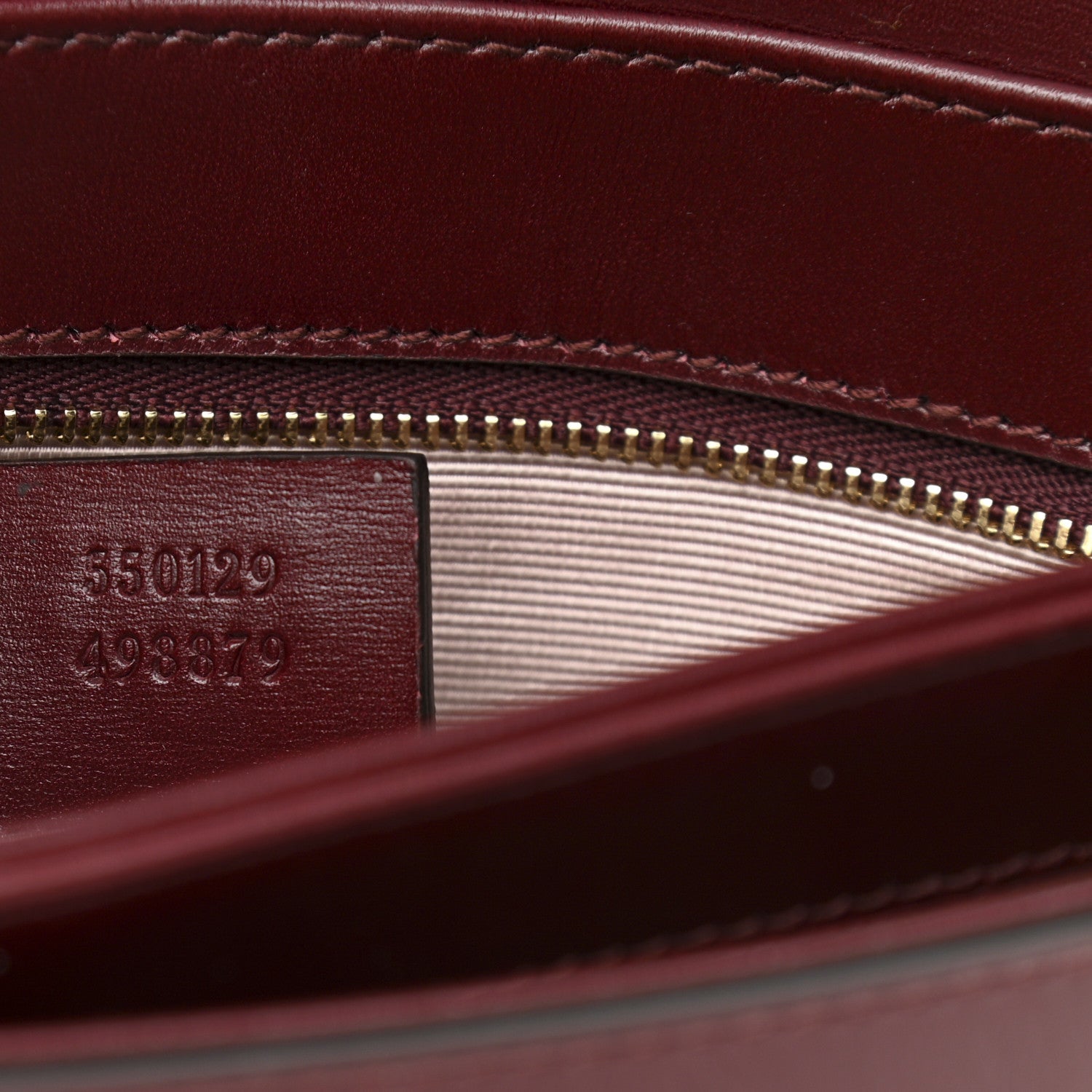 Gucci Vitello Palmellato Lux Small Arli Flap Shoulder Bag Vintage Bordeaux 7 of 12