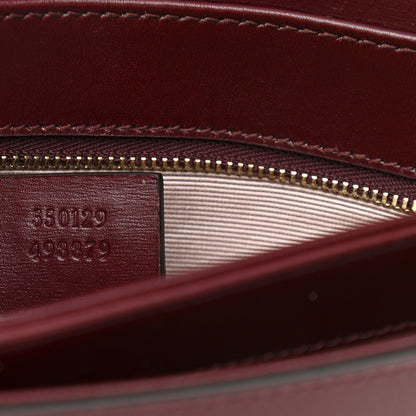 Gucci Vitello Palmellato Lux Small Arli Flap Shoulder Bag Vintage Bordeaux 7 of 12