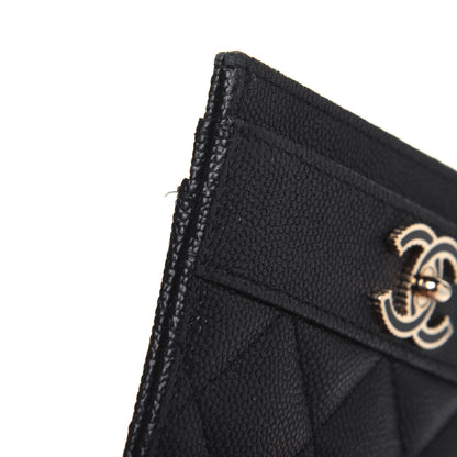 Chanel Caviar Quilted Vintage Mademoiselle Card Holder Black 14 of 16