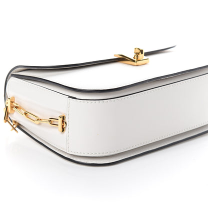 Valentino Garavani Vitello Chain Flap Bag White 7 of 8