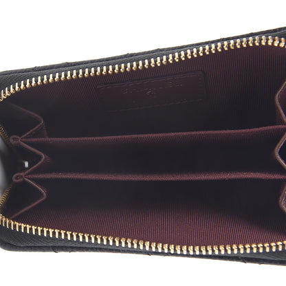 Chanel Caviar Quilted Zip Coin Purse Black 5 of 7