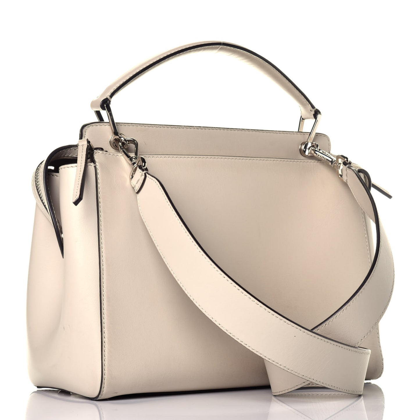 Vitello Baltico Dolce DotCom Satchel Latte Black