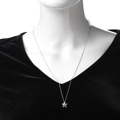Chanel 18K White Gold Diamond Small Comete Geode Pendant Necklace 2 of 5