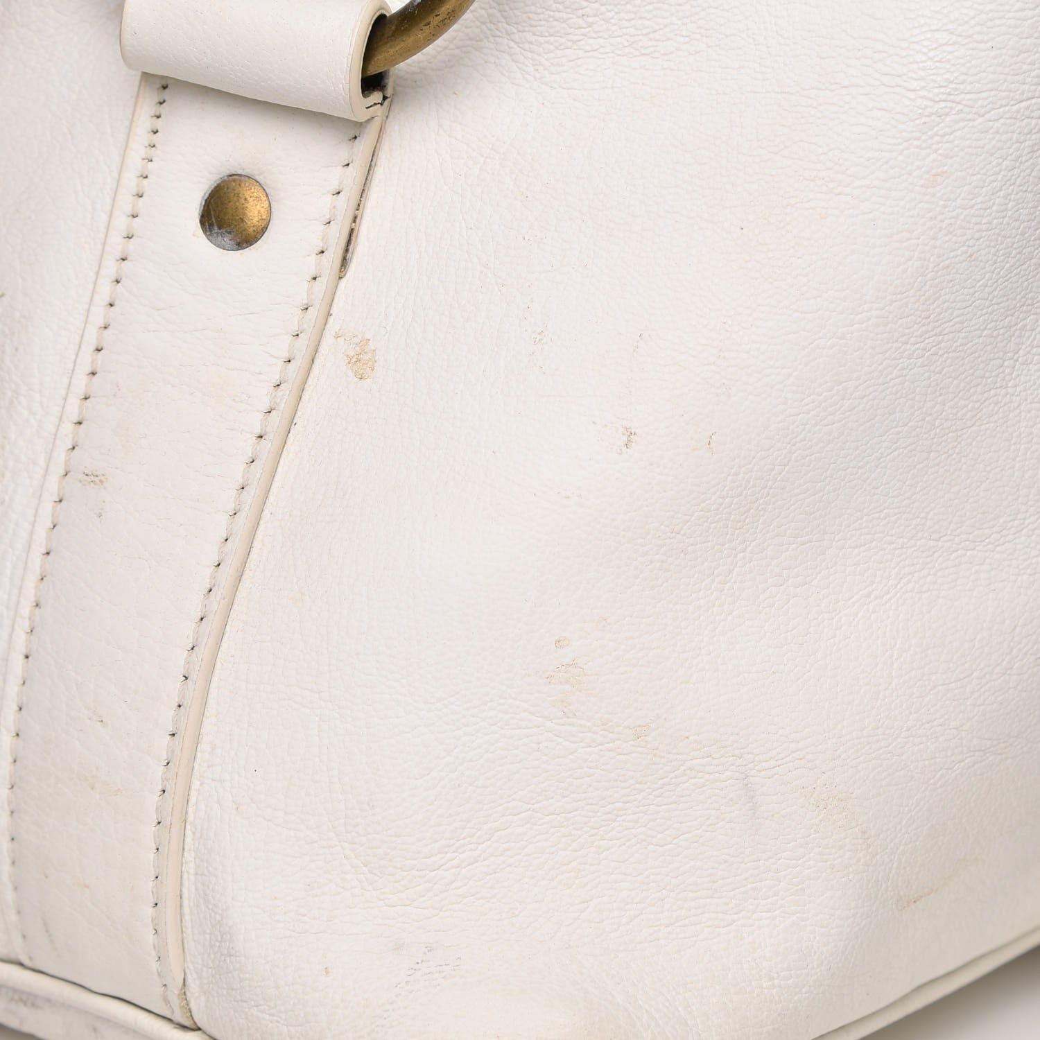 Saint Laurent Calfskin Oversized Muse White 19 of 25