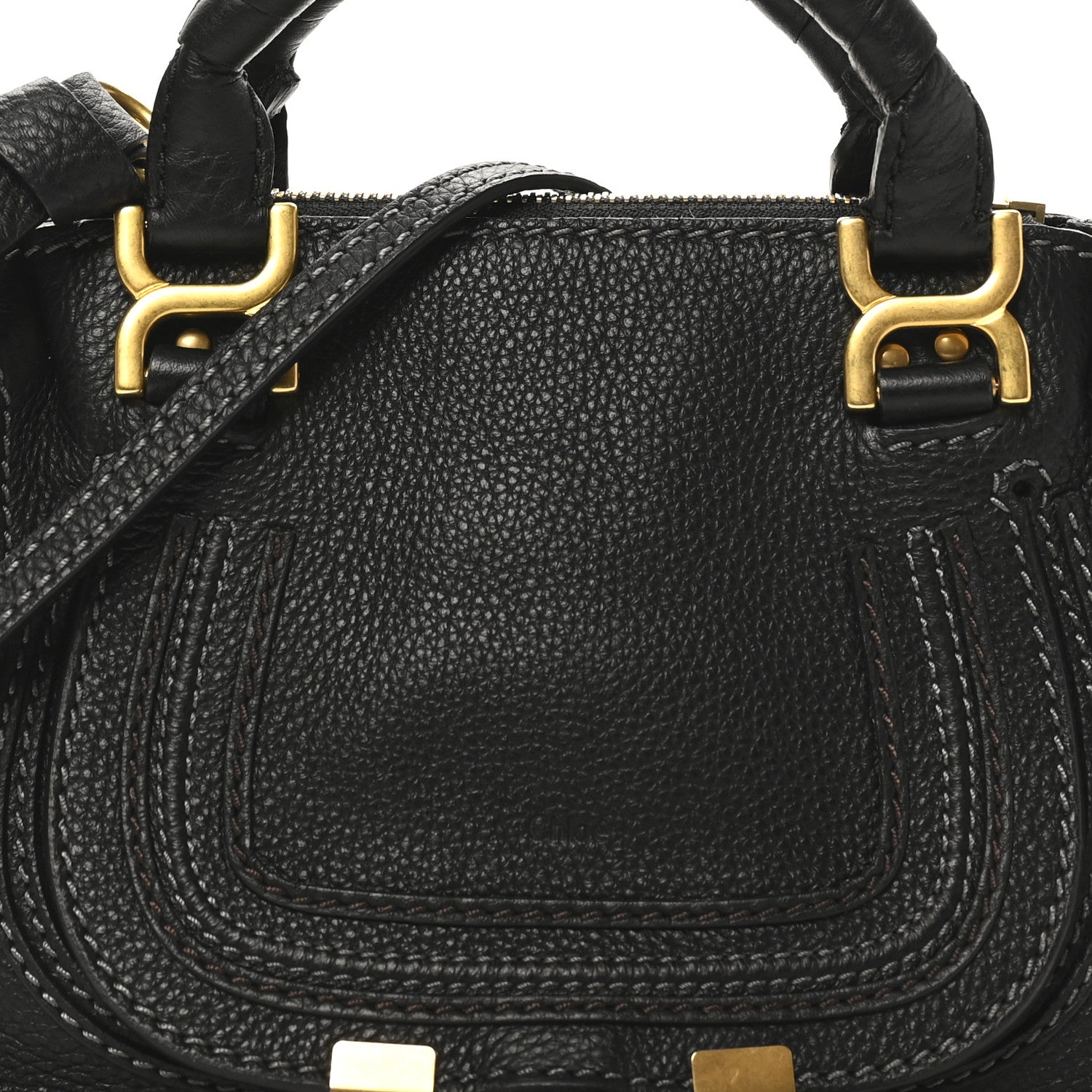 Chloe Calfskin Mini Marcie Satchel Black 7 of 9
