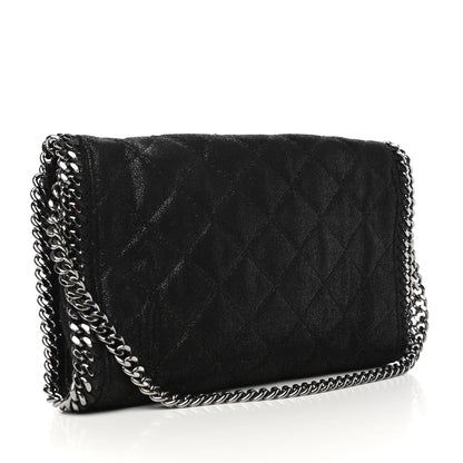 Stella McCartney Shaggy Deer Quilted Falabella Clutch Black 2 of 4