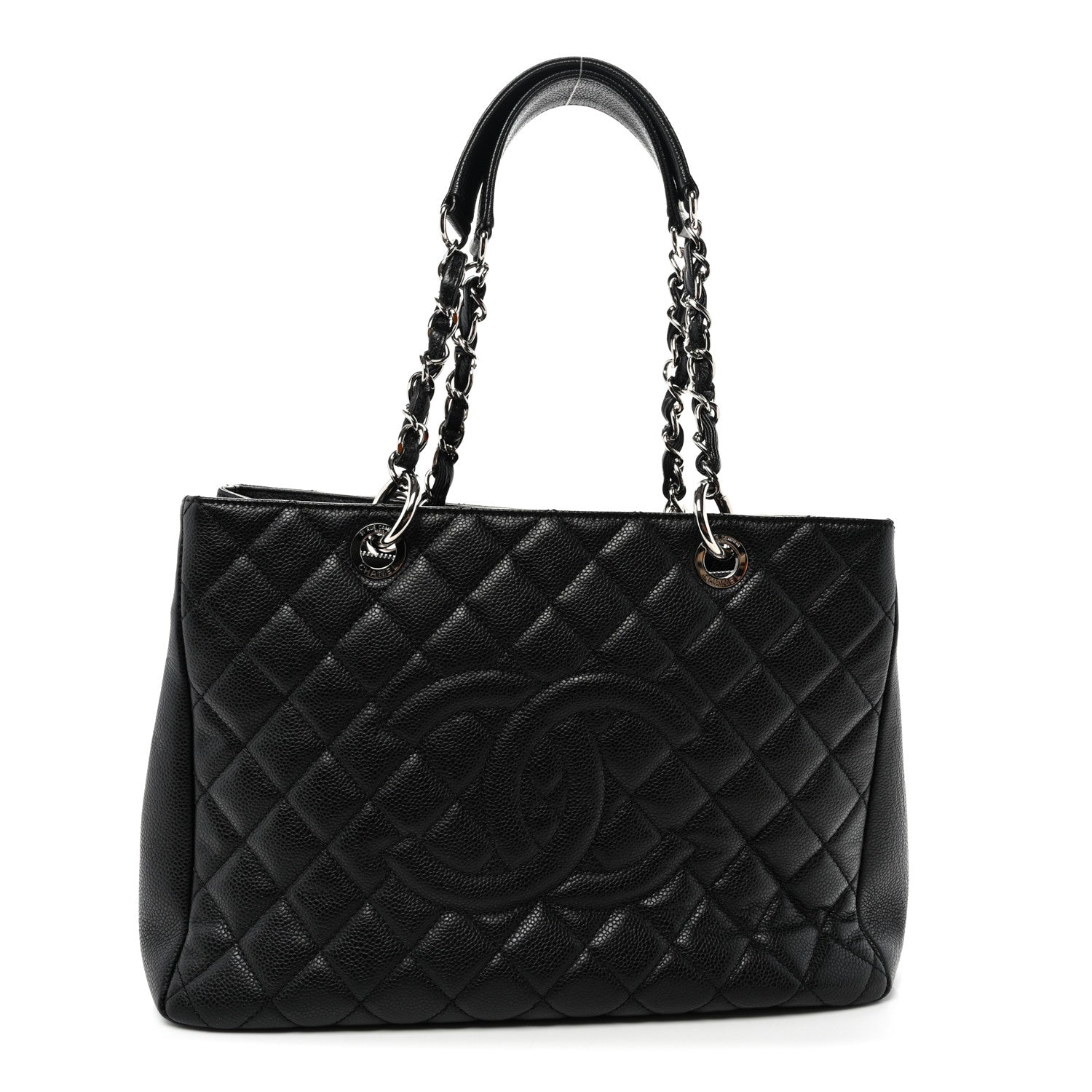 Chanel Caviar Quilted Grand Shopping Tote GST Black 1 of 11