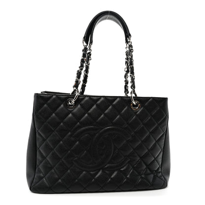 Chanel Caviar Quilted Grand Shopping Tote GST Black 1 of 11