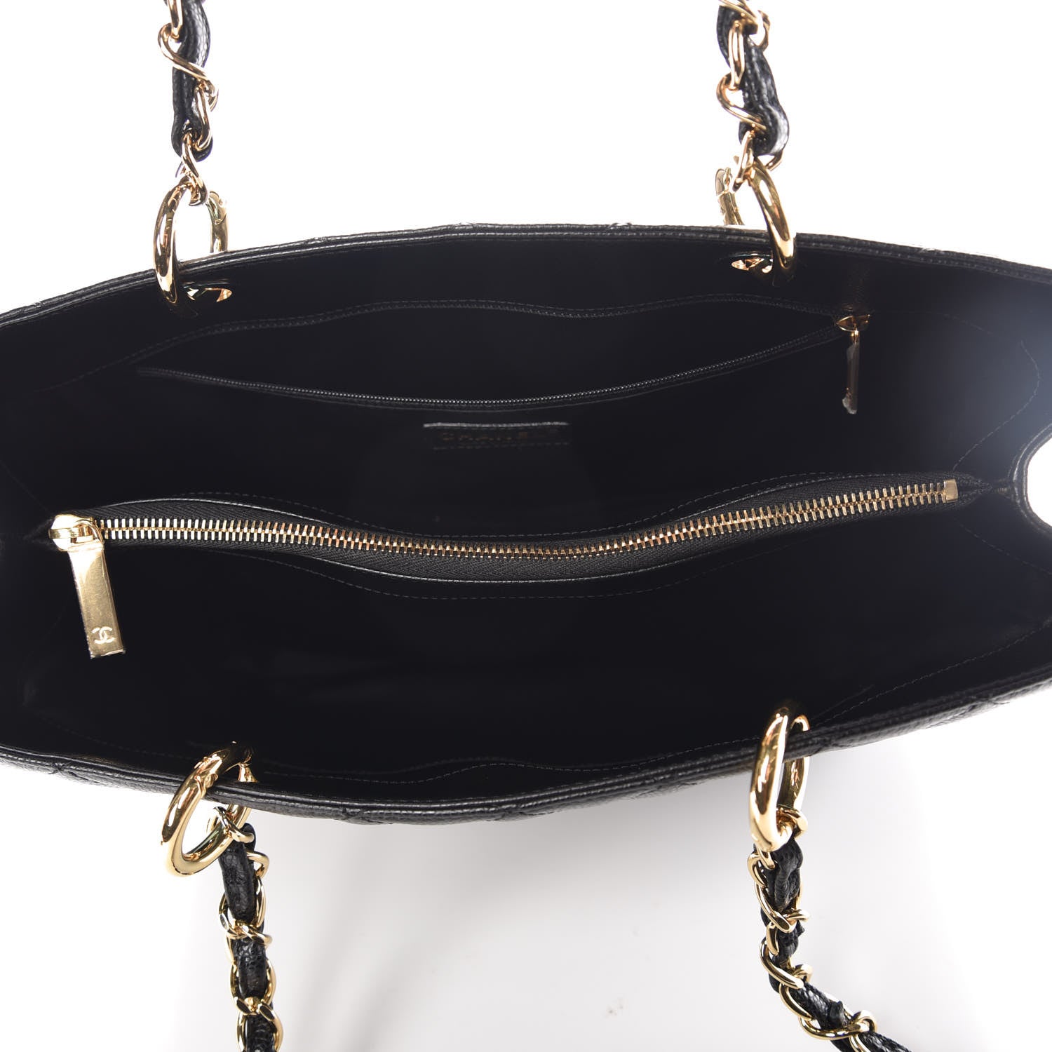 Chanel Caviar Quilted Grand Shopping Tote GST Black 9 of 9