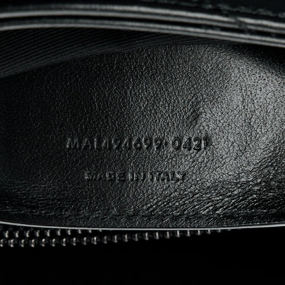 Saint Laurent Calfskin Y Quilted Monogram Monochrome Small Loulou Chain Satchel Black 8 of 14
