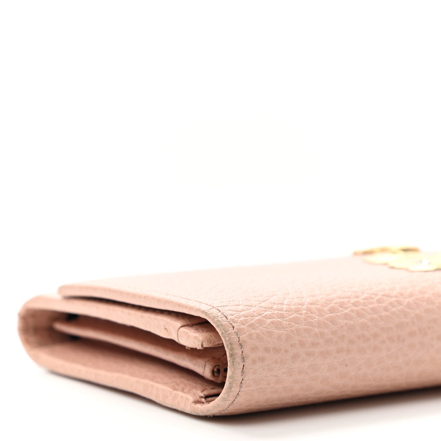 Gucci Pebbled Calfskin Butterfly Continental Wallet Perfect Pink 9 of 13