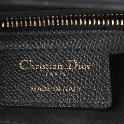 Christian Dior Grained Calfskin Saddle Bag Black 6 of 10