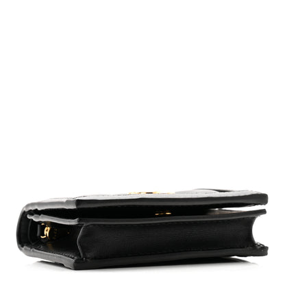 Gucci Calfskin GG Matelasse Card Case Wallet Black 4 of 9