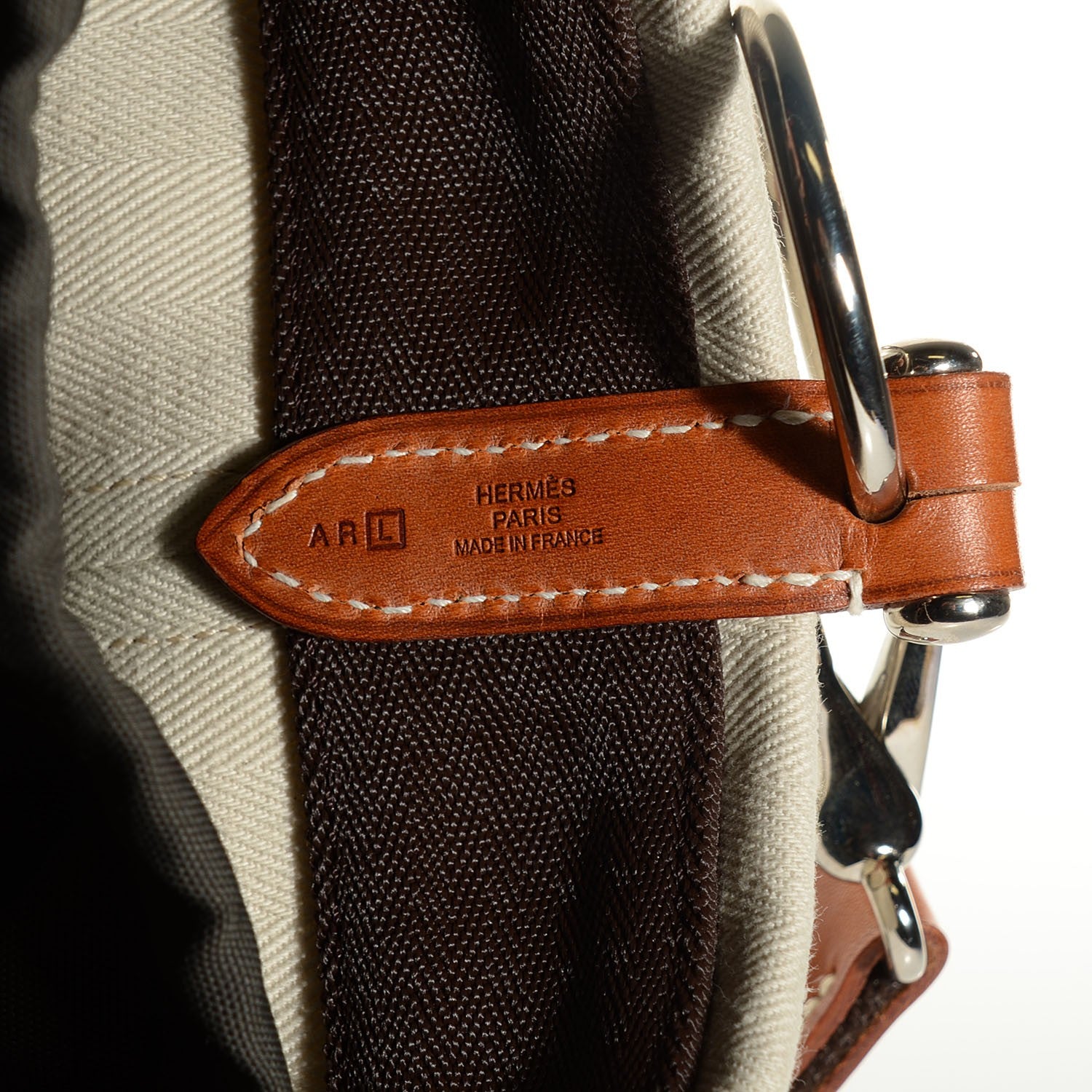 Hermes Natural Toile Sac De Pansage 7 of 12