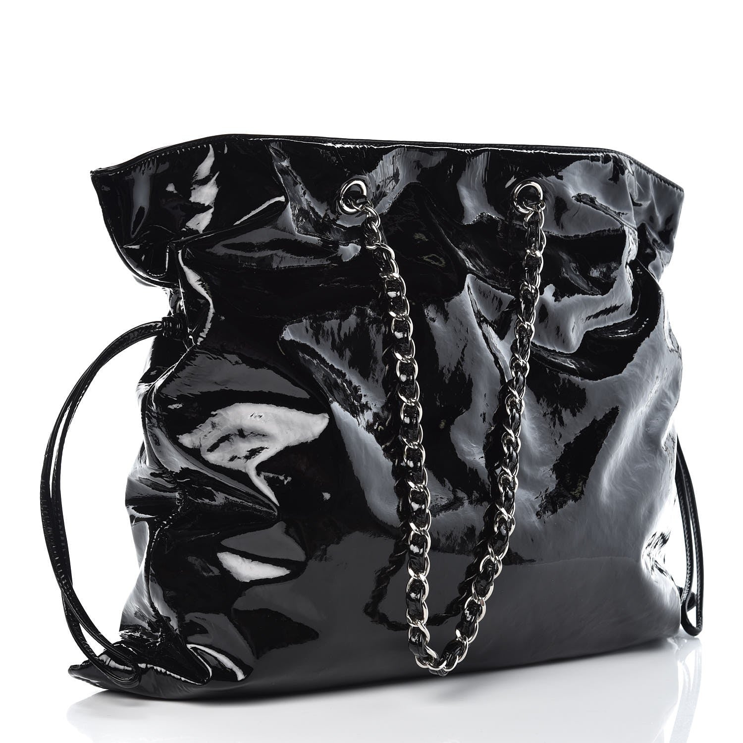 Chanel Patent Bonbons Shopper Tote Black 3 of 7