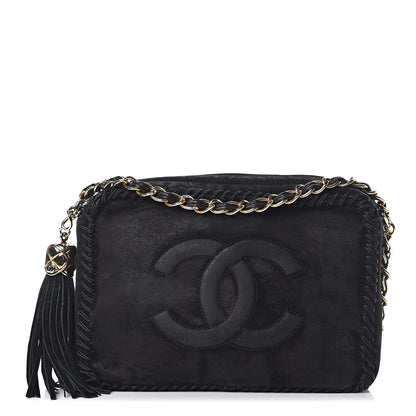 Chanel Suede CC Tassel Camera Case Black 1 of 13