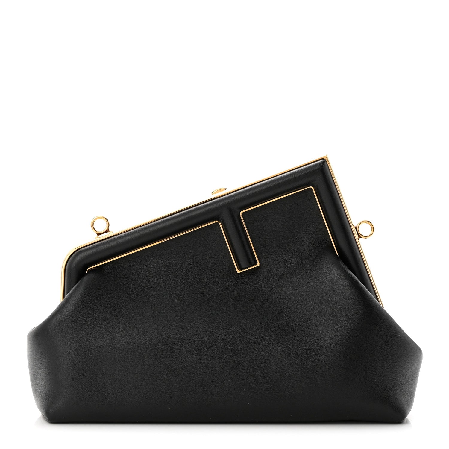 Fendi Shiny Nappa Small Fendi First Black 1 of 9