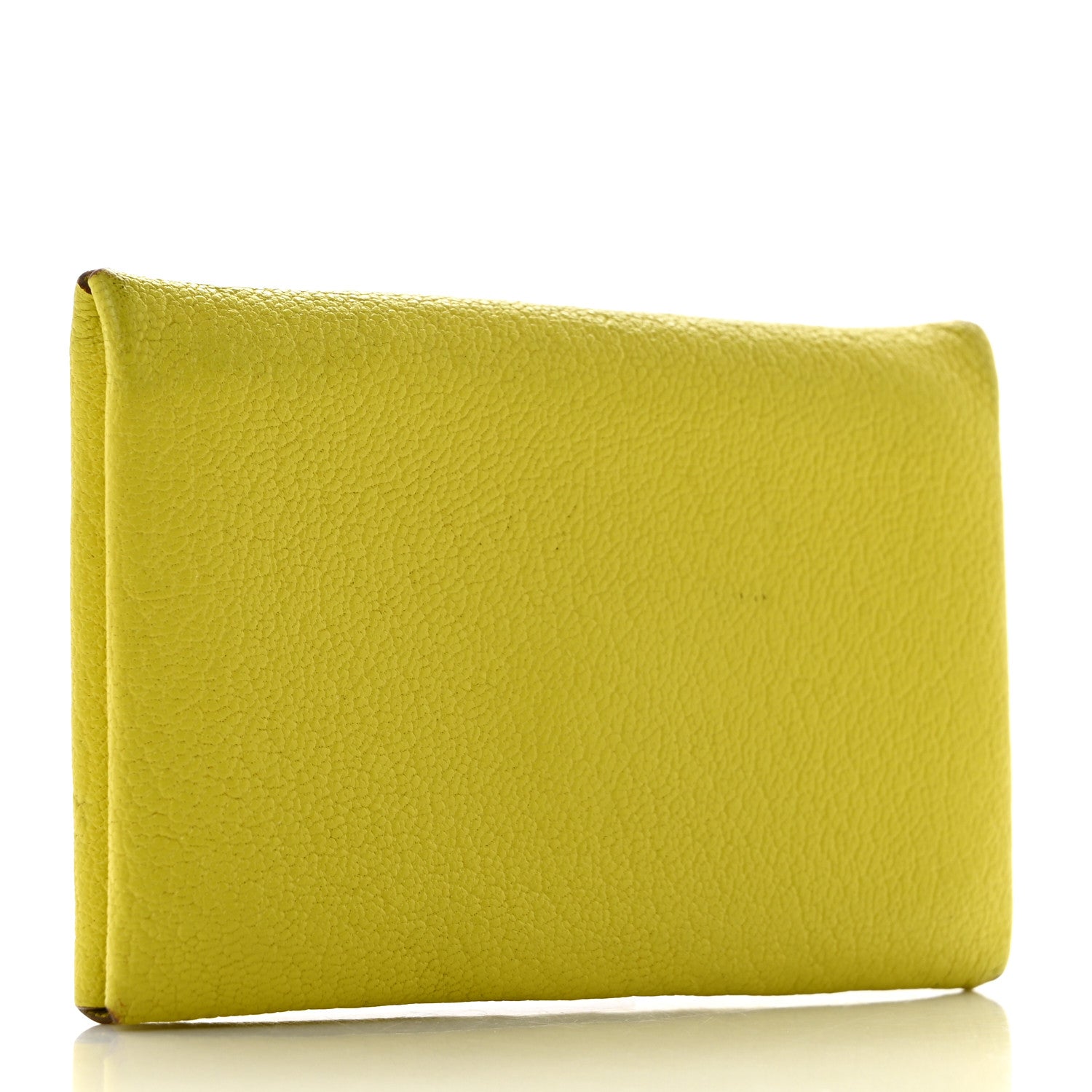 Hermes Chevre Mysore Calvi Card Case Lime 3 of 7