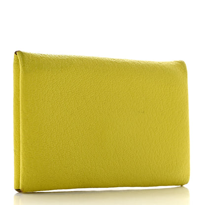 Hermes Chevre Mysore Calvi Card Case Lime 3 of 7