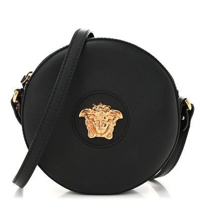 Versace Calfskin La Medusa Round Camera Bag Black 1 of 9