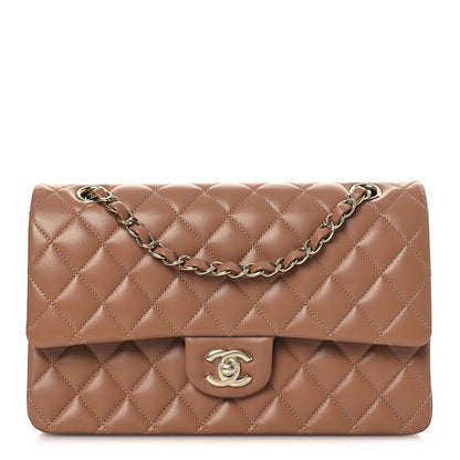 Chanel Lambskin Quilted Medium Double Flap Brown 1 of 13