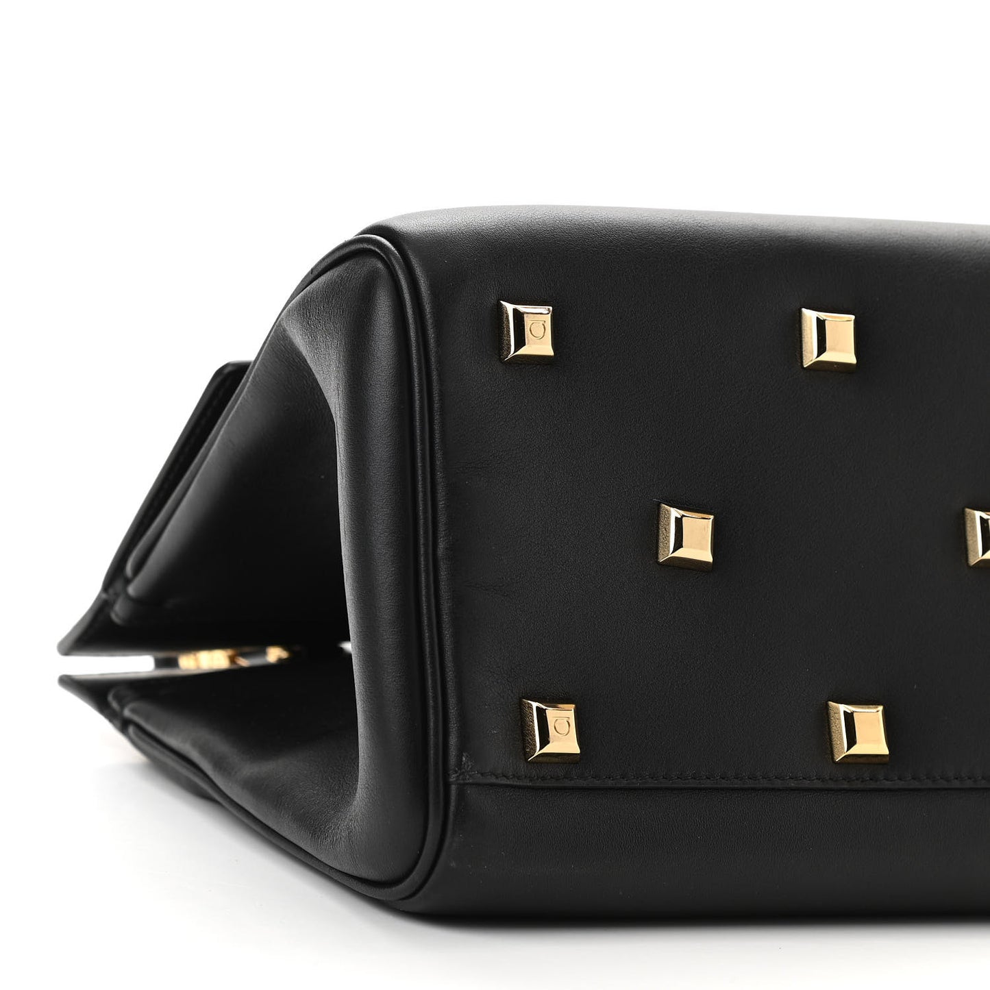 Calfskin Medium Studio Bag Black