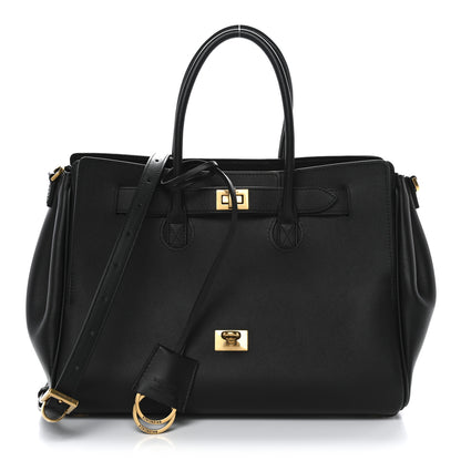 Balenciaga Smooth Calfskin Small Bel Air Carry All Bag Black 1 of 9