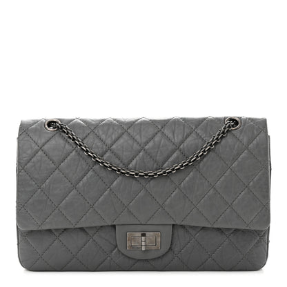 Chanel Aged Calfskin Quilted 2.55 Reissue 227 Flap Grey 1 of 10