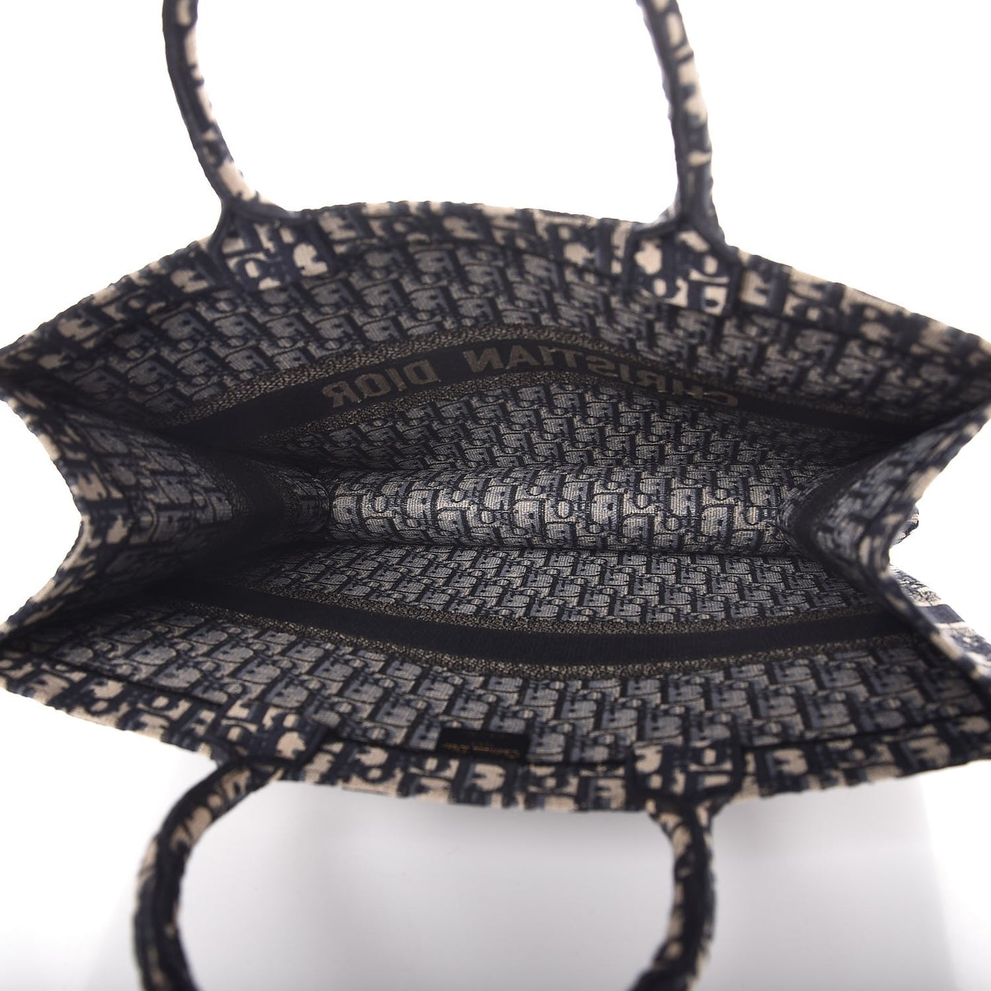 Oblique Book Tote Blue Multicolor