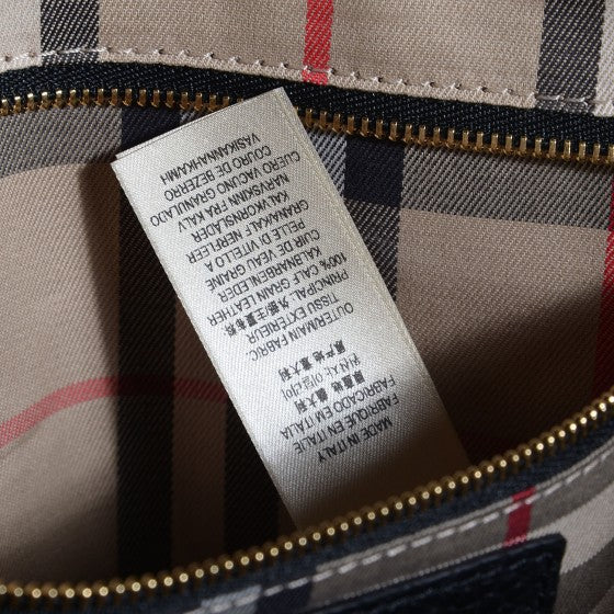 Burberry London Grainy Calfskin Medium Greenwood Bowling Bag Black 6 of 24