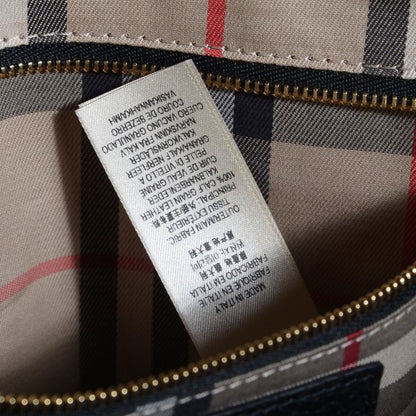 Burberry London Grainy Calfskin Medium Greenwood Bowling Bag Black 6 of 24