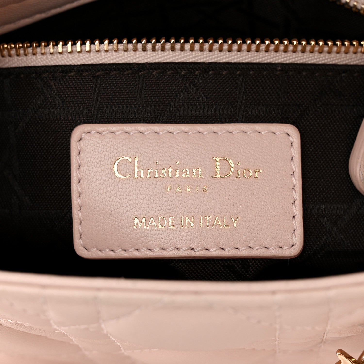 Christian Dior Lambskin Cannage Mini Lady Dior Rose Poudre 6 of 13