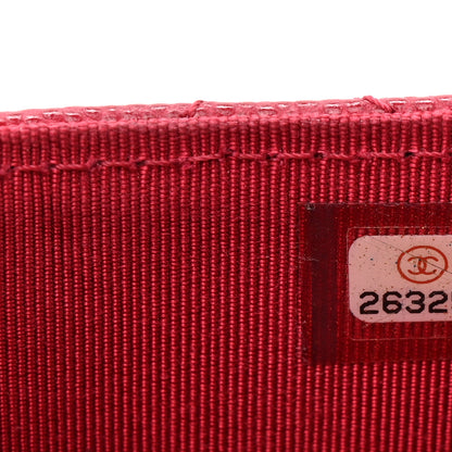 Chanel Caviar Quilted Flap Card Holder Wallet Red 8 of 9