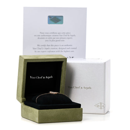 Van Cleef & Arpels 18K Rose Gold Mother of Pearl Sweet Alhambra Butterfly Bracelet 6 of 6